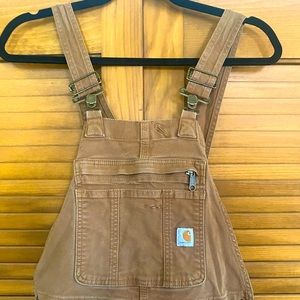 CARHARTT WOMEN'S RUGGED FLEX® LOOSE FIT CANVAS BIB OVERALL